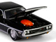1970 Dodge Challenger R T 440 Black with White Stripes Barrett Jackson Series 15 1/64 Diecast Model Car Greenlight 37320D