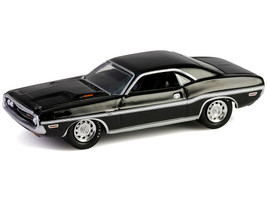 1970 Dodge Challenger R T 440 Black with White Stripes Barrett Jackson Series 15 1/64 Diecast Model Car Greenlight 37320D
