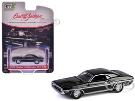 1970 Dodge Challenger R T 440 Black with White Stripes Barrett Jackson Series 15 1/64 Diecast Model Car Greenlight 37320D