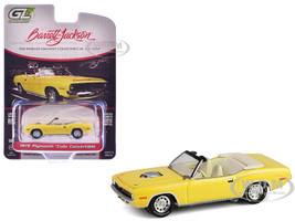 1970 Plymouth Cuda Convertible Yellow Barrett Jackson Series 15 1/64 Diecast Model Car Greenlight 37320E