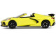 2022 Chevrolet Corvette C8 R Convertible Yellow with Silver Stripes Barrett Jackson Series 15 1/64 Diecast Model Car Greenlight 37320F