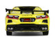 2022 Chevrolet Corvette C8 R Convertible Yellow with Silver Stripes Barrett Jackson Series 15 1/64 Diecast Model Car Greenlight 37320F