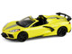 2022 Chevrolet Corvette C8 R Convertible Yellow with Silver Stripes Barrett Jackson Series 15 1/64 Diecast Model Car Greenlight 37320F