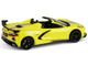 2022 Chevrolet Corvette C8 R Convertible Yellow with Silver Stripes Barrett Jackson Series 15 1/64 Diecast Model Car Greenlight 37320F