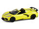 2022 Chevrolet Corvette C8 R Convertible Yellow with Silver Stripes Barrett Jackson Series 15 1/64 Diecast Model Car Greenlight 37320F