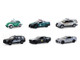 Hot Pursuit Series 47 Set of 6 Police Cars 1/64 Diecast Model Cars Greenlight 43050SET