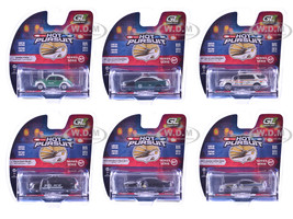 Hot Pursuit Series 47 Set of 6 Police Cars 1/64 Diecast Model Cars Greenlight 43050SET