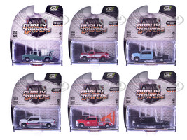 Dually Drivers Series 16 Set of 6 Trucks 1/64 Diecast Model Car Greenlight 46160SET