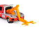 2022 Ram 3500 Dually Wrecker Tow Truck Ignition Towing Co Red and Orange Dually Drivers Series 16 1/64 Diecast Model Car Greenlight 46160E