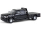2023 Ram 3500 Dually Flatbed Truck Black Dually Drivers Series 16 1/64 Diecast Model Car Greenlight 46160F