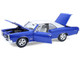 1966 Pontiac GTO Barrier Blue with White Top and Interior 1/18 Diecast Model Car Highway 61 HWY-18047