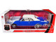 1966 Pontiac GTO Barrier Blue with White Top and Interior 1/18 Diecast Model Car Highway 61 HWY-18047