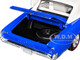 1966 Pontiac GTO Barrier Blue with White Top and Interior 1/18 Diecast Model Car Highway 61 HWY-18047