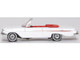 1961 Chevrolet Impala Convertible Ermine White with Roman Red Interior 1/87 (HO) Scale Diecast Model Car Oxford Diecast 87CI61003