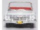 1961 Chevrolet Impala Convertible Ermine White with Roman Red Interior 1/87 (HO) Scale Diecast Model Car Oxford Diecast 87CI61003