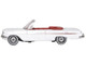 1961 Chevrolet Impala Convertible Ermine White with Roman Red Interior 1/87 (HO) Scale Diecast Model Car Oxford Diecast 87CI61003