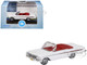 1961 Chevrolet Impala Convertible Ermine White with Roman Red Interior 1/87 (HO) Scale Diecast Model Car Oxford Diecast 87CI61003