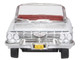 1961 Chevrolet Impala Convertible Ermine White with Roman Red Interior 1/87 (HO) Scale Diecast Model Car Oxford Diecast 87CI61003