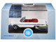1961 Chevrolet Impala Convertible Ermine White with Roman Red Interior 1/87 (HO) Scale Diecast Model Car Oxford Diecast 87CI61003