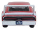 1969 Dodge Charger Daytona Red with White Stripe 1/87 (HO) Scale Diecast Model Car Oxford Diecast 87DD69005