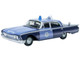 1960 Ford Fairlane Sedan Massachusetts State Police Radar Car Blue Two Tone 1/87 (HO) Scale Diecast Model Car Oxford Diecast 87FF60002
