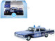 1960 Ford Fairlane Sedan Massachusetts State Police Radar Car Blue Two Tone 1/87 (HO) Scale Diecast Model Car Oxford Diecast 87FF60002