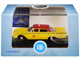 1960 Ford Fairlane Sedan NYC Taxi Yellow with Red Top and Interior 1/87 (HO) Scale Diecast Model Car Oxford Diecast 87FF60003