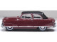 1950 Nash Rambler Custom Landau Convertible Closed Sunset Maroon with Black Top 1/87 (HO) Scale Diecast Model Car Oxford Diecast 87NR50003