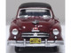 1950 Nash Rambler Custom Landau Convertible Closed Sunset Maroon with Black Top 1/87 (HO) Scale Diecast Model Car Oxford Diecast 87NR50003