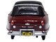 1950 Nash Rambler Custom Landau Convertible Closed Sunset Maroon with Black Top 1/87 (HO) Scale Diecast Model Car Oxford Diecast 87NR50003