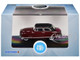 1950 Nash Rambler Custom Landau Convertible Closed Sunset Maroon with Black Top 1/87 (HO) Scale Diecast Model Car Oxford Diecast 87NR50003