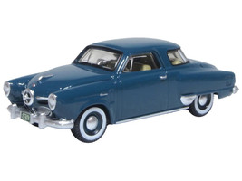 1950 Studebaker Champion Starlight Coupe Aqua Green 1/87 (HO) Scale Diecast Model Car Oxford Diecast 87SC50002