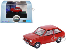 Ford Fiesta Mk1 RHD Right Hand Drive Venetian Red 1/148 (N) Scale Diecast Model Car Oxford Diecast NFF001