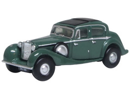 Jaguar SS RHD Right Hand Drive Suede Green with Black Top 1/148 (N) Scale Diecast Model Car Oxford Diecast NJSS005