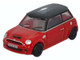 Mini Cooper S RHD Right Hand Drive Chili Red with Black Top 1/148 (N) Scale Diecast Model Car Oxford Diecast NNMN001