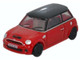 Mini Cooper S RHD Right Hand Drive Chili Red with Black Top 1/148 (N) Scale Diecast Model Car Oxford Diecast NNMN001