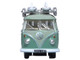 Volkswagen T1 Samba Bus RHD Right Hand Drive Green Two Tone with Surfboards on Roof Rack 1/148 (N) Scale Diecast Model Car Oxford Diecast NVWS005