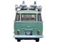 Volkswagen T1 Samba Bus RHD Right Hand Drive Green Two Tone with Surfboards on Roof Rack 1/148 (N) Scale Diecast Model Car Oxford Diecast NVWS005