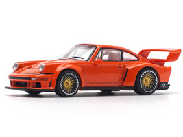 Singer DLS Turbo Study Orange Metallic 1/64 Diecast Model Car Pop Race PR640131