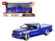 2006 Chevrolet Silverado Custom Pickup Truck Blue Metallic Die Cast Collection Series 1/25 Diecast Model Car Motormax 79039-BL