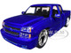 2006 Chevrolet Silverado Custom Pickup Truck Blue Metallic Die Cast Collection Series 1/25 Diecast Model Car Motormax 79039-BL