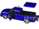 2006 Chevrolet Silverado Custom Pickup Truck Blue Metallic Die Cast Collection Series 1/25 Diecast Model Car Motormax 79039-BL