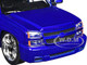 2006 Chevrolet Silverado Custom Pickup Truck Blue Metallic Die Cast Collection Series 1/25 Diecast Model Car Motormax 79039-BL