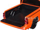 2006 Chevrolet Silverado Custom Pickup Truck Orange Metallic with Black Stripes Die Cast Collection Series 1/25 Diecast Model Car Motormax 79039-MOR