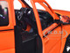 2006 Chevrolet Silverado Custom Pickup Truck Orange Metallic with Black Stripes Die Cast Collection Series 1/25 Diecast Model Car Motormax 79039-MOR