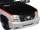2006 Chevrolet Silverado Custom Pickup Truck Silver Metallic and Black with Red Stripes Die Cast Collection Series 1/25 Diecast Model Car Motormax 79039-SLBK