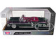 1958 Chevrolet Impala Green and Purple Chrome Custom Wrap Series 1/24 Diecast Model Car Motormax 79082