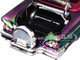 1958 Chevrolet Impala Green and Purple Chrome Custom Wrap Series 1/24 Diecast Model Car Motormax 79082