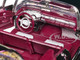 1958 Chevrolet Impala Green and Purple Chrome Custom Wrap Series 1/24 Diecast Model Car Motormax 79082