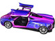 Pagani Huayra Pink and Purple Chrome Custom Wrap Series 1/24 Diecast Model Car Motormax 79084